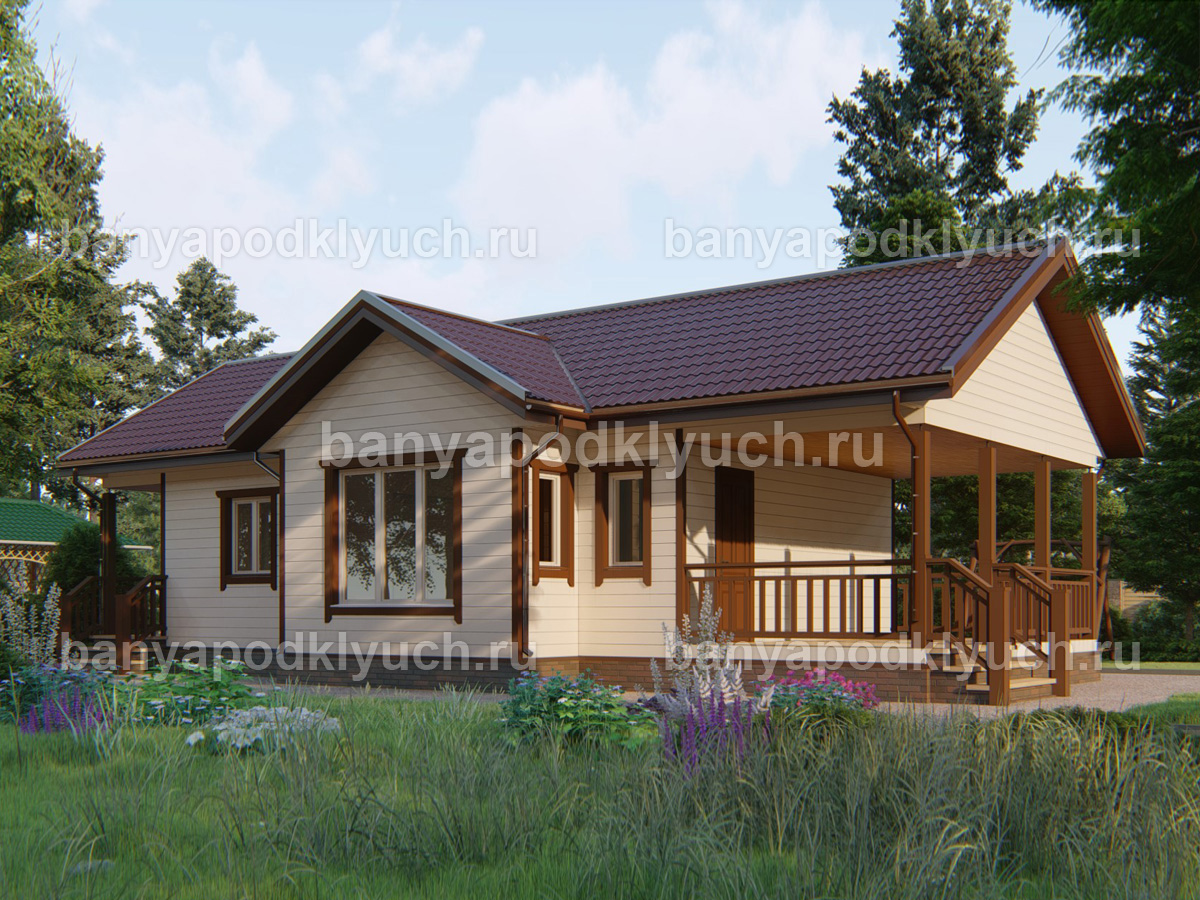 Каркасная баня 14x7.2 м Каркасная баня 14x7.2 м